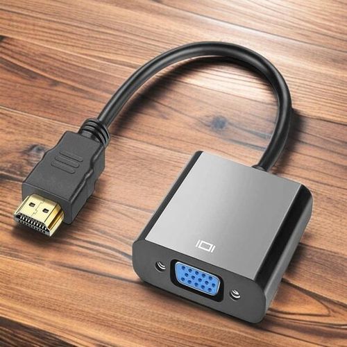 HDMI To VGA Adapter Compact HD Video Converter For Laptop PC Monitor Display Output