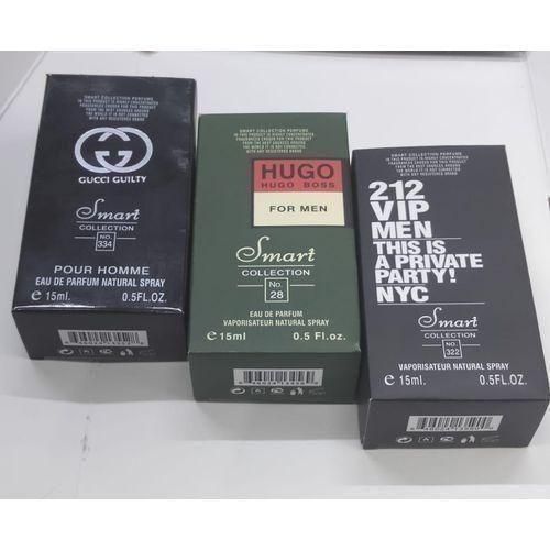 3-In-1 15ml Perfume For Men (Gucci Guilty, Hugo Boss Bottled,212 VIP Men)