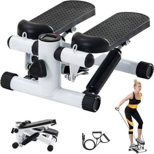 Mini Stepper with Resistance Band, Stair Stepping Fitness Exercise Home Workout Equipment for Men And Women Full Body Workout