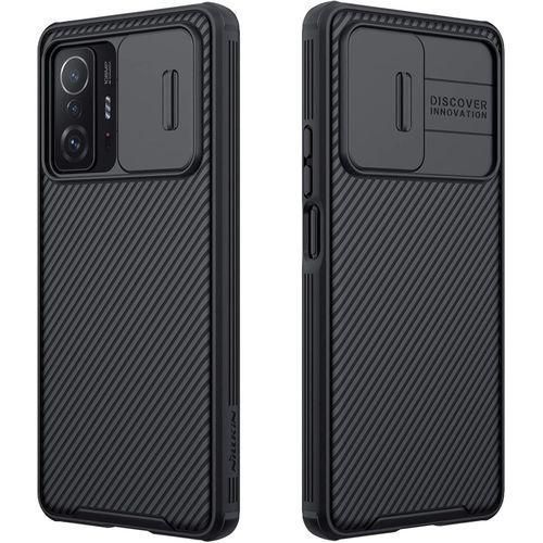 Nilkin For Xiaomi Mi 11T Case Mi 11T pro Cover, Nilkkin CamShield Slim case Protective Cover with Camera Protector Hard PC and TPU Thin Anti-Scratch Phone Case for MI11T/Mi 11t Pro (Black)