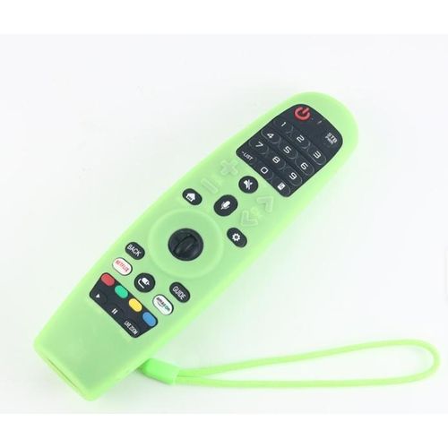 Voice Magic Remote for LG OLED QNED NanoCell Webos Smart TV Magic Remote Control Replacement AKB75855501 AN-MR20GA MR19BA MR21 MR22 MR23 MR24 GA GN GC MR18BA MR650A with Pointer Function AND Protective Silicone Cover glow in the dark - GREEN