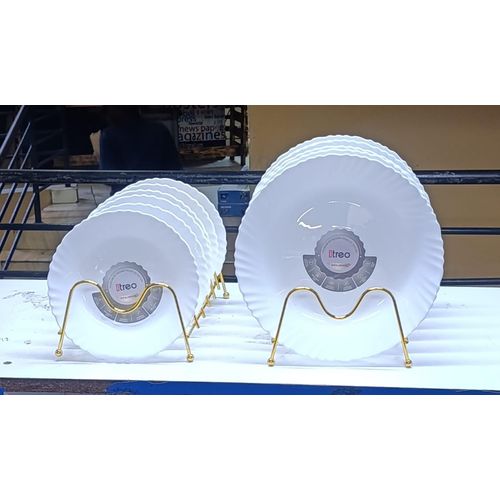 12 pcs plates and side plates