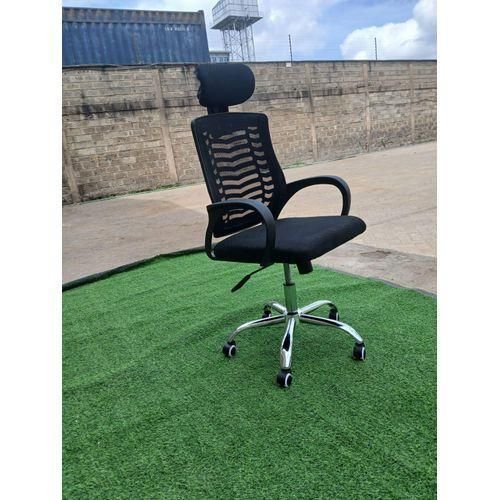 Secretarial Mesh Office Chair with Headrest