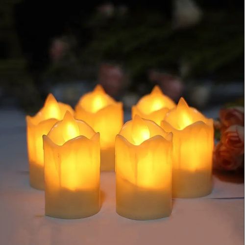 Simulation LED Candle Light Swing Electronic Tealight With Battery for Wedding Bar, House & Romantic Date Atmosphere & Decoration