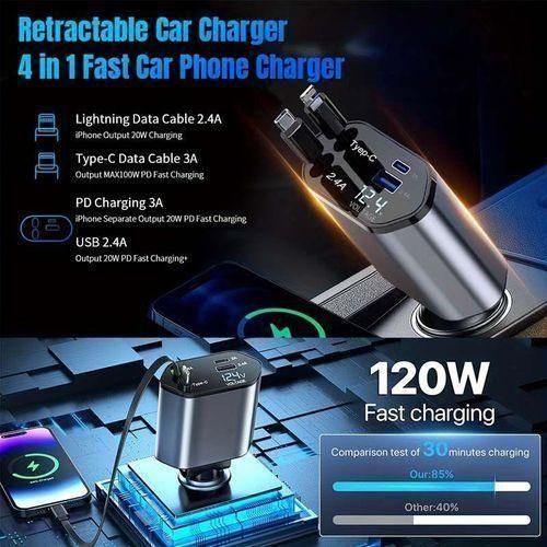 Super Fast 4 In 1 Car Charger