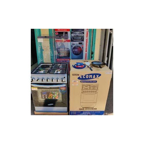 6060 standing 3 1 cooker With Free Gas Pipe Spatula Frying Pan 13Kg Regulator Clips Available in color black and silver