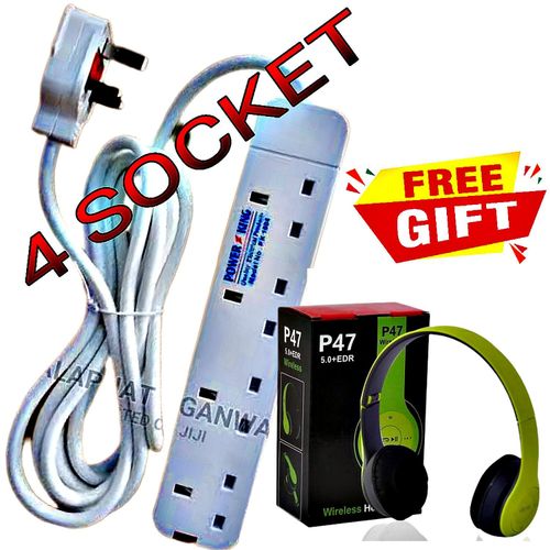 Best 4 Way Power Extension Cable P47 Wireless Headphone