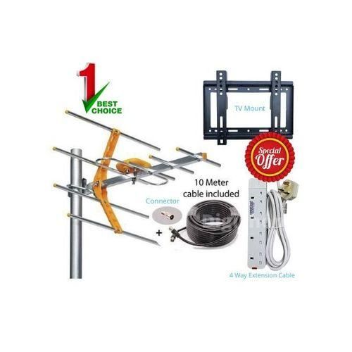 Digital TV Ariel//FREE CABLE,,Free Extension/FREE14-42 Wall Mount