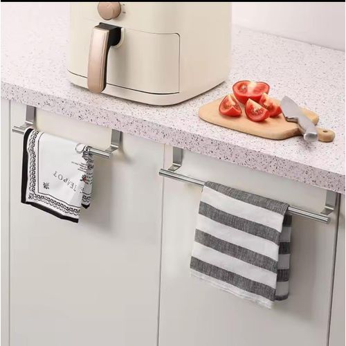 Stainless Steel Kitchen Cabinet Door Storage Rack Big Size with EVA Cushion