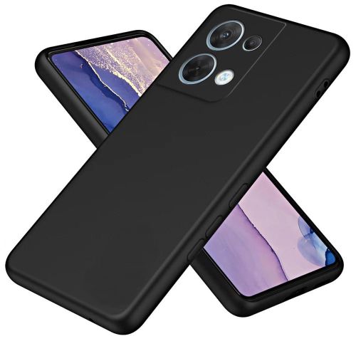 Soft Silicone Back Cover for Xiaomi Redmi Note 13 Pro+ 5G - Black, anti-fingerprint, anti-scratch, durable silicone case