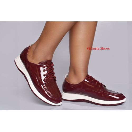 Ladies Quality Wedge Official Brogues