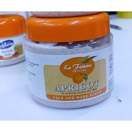 LA FEMME,Natural Apricot Face & Body Scrub – 300ml