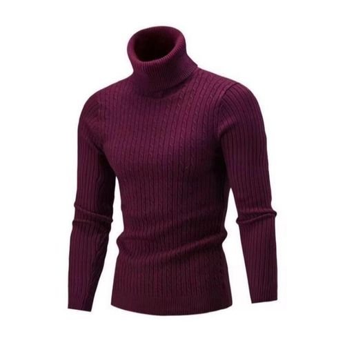 Trendy men heavy pull neck sweater