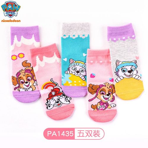 5 Pairs10PCS Paw Patrol Chase Marshall Childrens Spring Autumn Socks Kids Sock Girls Cute Boy Toddler Socks 3-8 Years18-20CM 6-8T