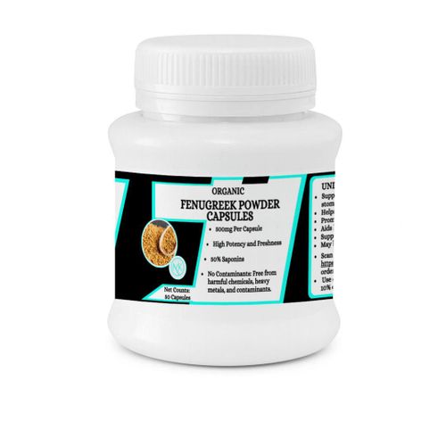 Fenugreek Powder Capsules - Supports memory and focus - 50 Capsules