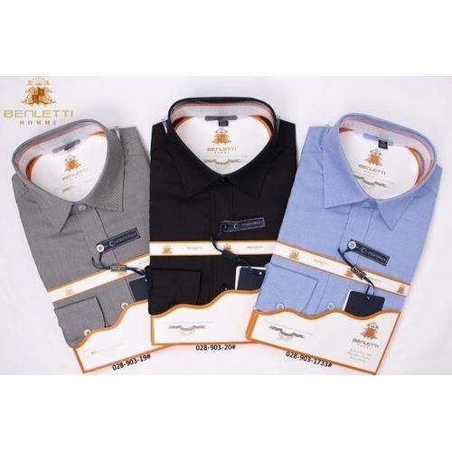 Mens Shirts 3 Pack Of Cotton Slim Fit Shirts
