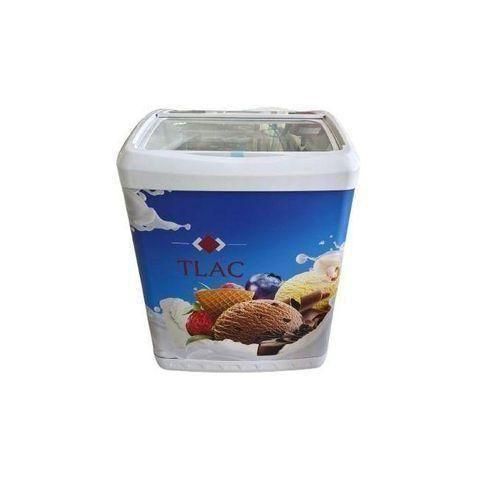 156L Showcase Freezer Ice Cream Display Glass Door Commercial Use with sliding glass