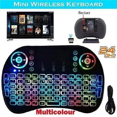 Wireless Mini Keyboard For Smart TV & Android Box Rechargeable Backlit Keyboard