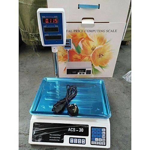 ACS Commercial 30kg Electronic Price Computing Digital Scale 1g Precision Feature