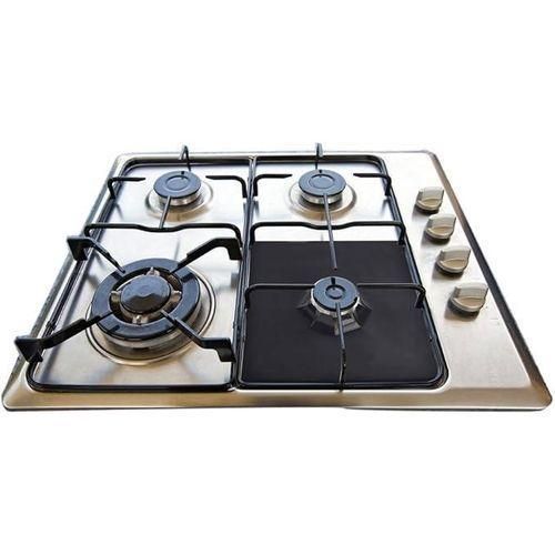Non-Stick Gas Range Protectors - Reusable Gas Stove Burner Cover Protector Liner Clean Mat Pad - 4 pieces