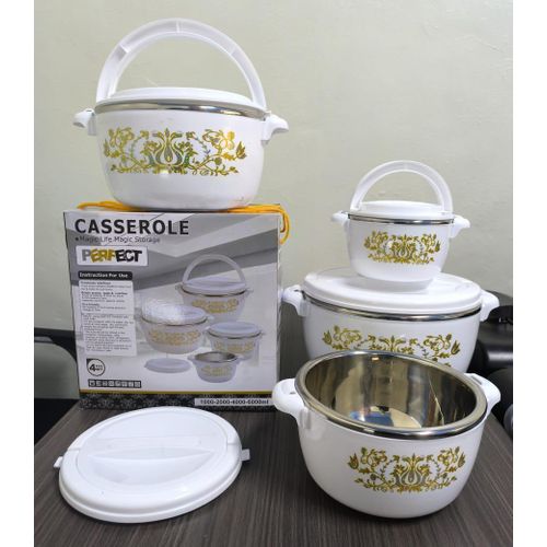4-Piece Insulated Food Warmer Hotpot Set With Tight-Seal Lids
