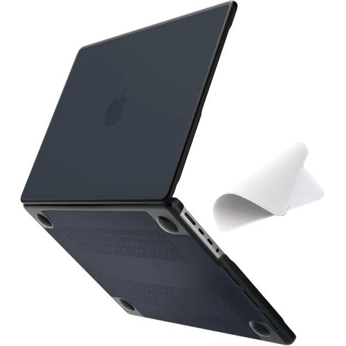 Cracking Case Compatible with MacBook Pro 14 inch M5 M4 M3 M2 M1 Pro/Max A3434 A3426 A3427 A3112 A3185 A3401 A2918 - A2442, 2026 2025 2024-2021, TPU Bumper & Hard PC Shell, Matte Black