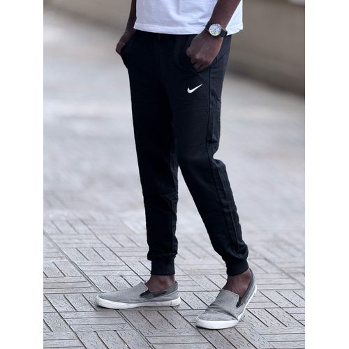 Black unisex heavy sweatpants