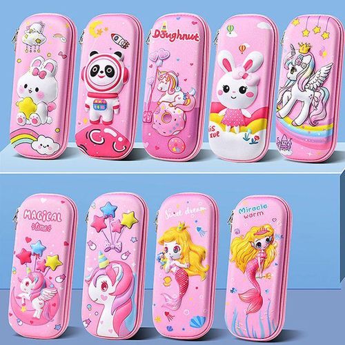 Cute 3D Pencil Pouch Fidget Toy Stationery Case Stress Relief Squeeze Pen Bag for School Office Kids Teens with Pop Bubble Design 23x5x10cm