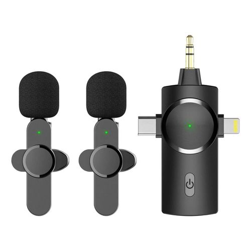 Rechargeable Wireless Mic With 360° Pickup – Strong Signal, Windproof Design & Instant Connectivity