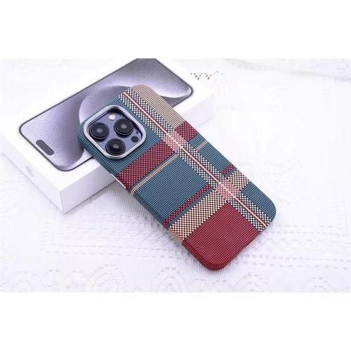 Polycarbonate Carbon Fiber Pattern(Tribal Case), Phone Cases Supports Wireless Charging For Iphone 15 Pro Max