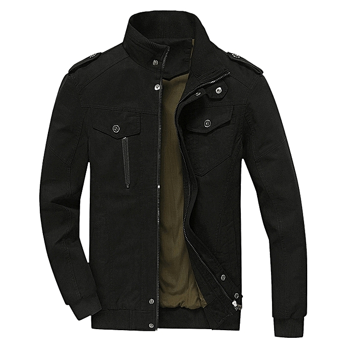 Fashion Mens Cotton Zip Up Jacket - BLACK @ Best Price | Jumia Kenya