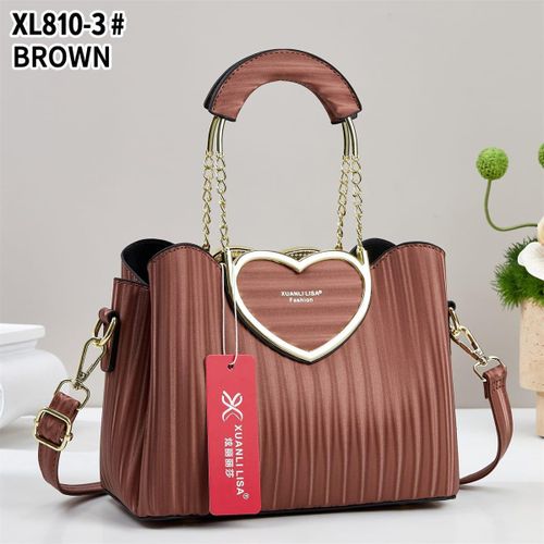 Pink Elegant Heart Design Handbag
