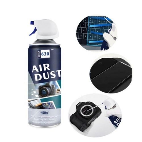 GIGA 630 Precision Compressed Air Duster 450ml Electronic Dust Cleaner Spray Cleaning Agent High Pressure Lint Remover Blower Wash Equipment Gadget Computer Screens Camera Motherboards