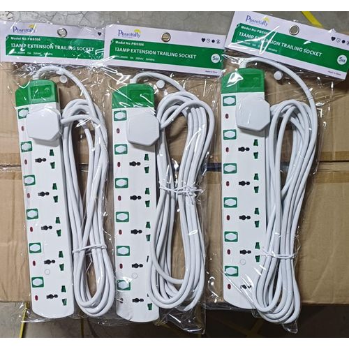 6-Way Power Extension 5M Reliable Multi-Socket Power Strip for Home Office