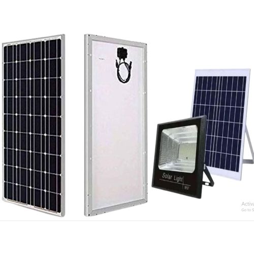 200Watts solar panel Monocrystalline All Weather solar panel +Free 50Watts solar floodlight
