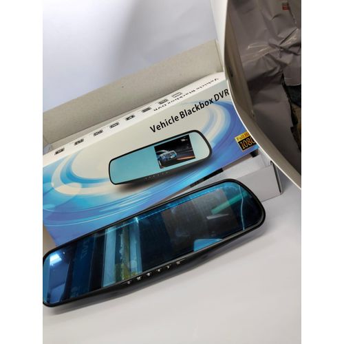 Premium Full HD 1080P Vehicle Blackbox DVR Mirror Dashcam with Enhanced Night Vision, GPS, and Emergency Recording