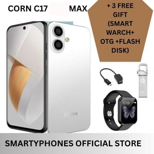 C17 MAX 6.6 inch display 64GB + 5GB (3+2) 13MP main camera + 8MP selfie camera 5000 mAh Android 13 with a face ID unlock dual sim support UNISOC T7250 Processor smartphones