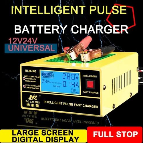 BOLAIMEI BLM-866 12V/24V Car Battery Charger Automotive Maintainer Trickle Charger for Car