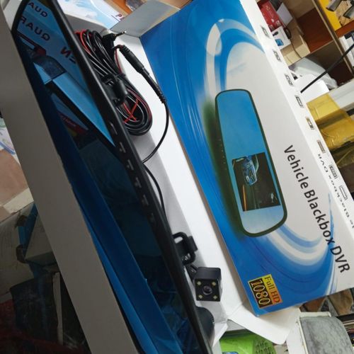 Vehicle Blackbox Mirror Dashcam Dual Lens Car DVR Full HD 1080P 4.3 Inch LCD Night Vision Loop Recording Parking Mode