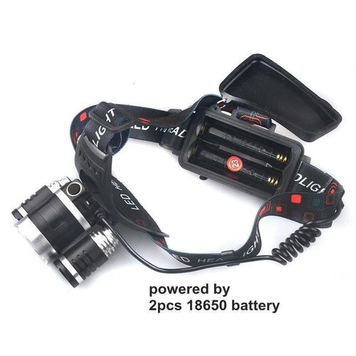 Ultra Bright Headlamp 3x T6 LED Zoom Focus Rechargeable Headlight