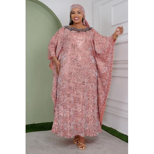 Lace Free Size Maxi Turkey Women Dress