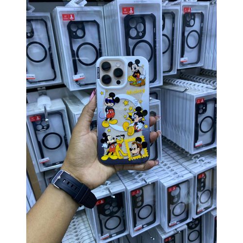 Mickey Cartoon Clear Protective Phone Case for iPhone 14 Pro