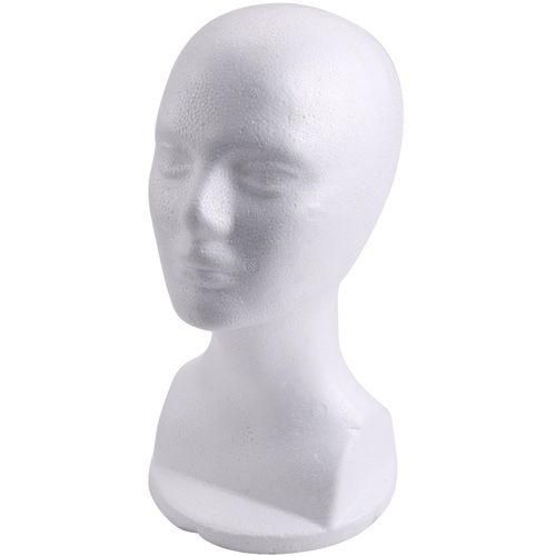 Styrofoam Mannequin Foam Head Model Glasses Hat Wig Display