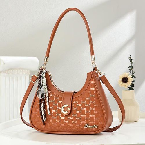 Shoulder Bag Purse For Women Trendy Crescent Clutch with a shoulder strap