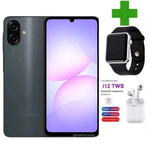 A07 DISPLAY 6.7 INCHES 4GB RAM + 128GB ROM DUAL SIM PLUS WATCH I12