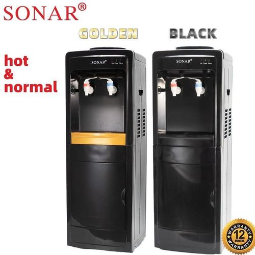 black hot and normal free standing water dispenser
