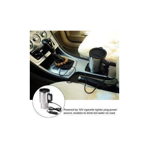 12V Car Charging Electric Kettle Stainless Steel Travel Coffee Mug Cup Heated Thermos