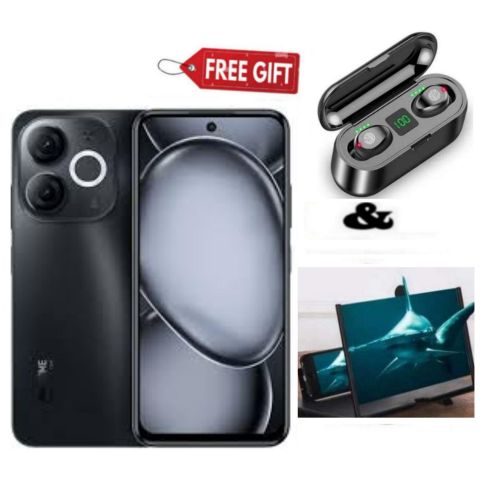 A80, 6.7", 4GB RAM + 128GB, 5000mAh, Black,Magnifier+F9 Earbuds