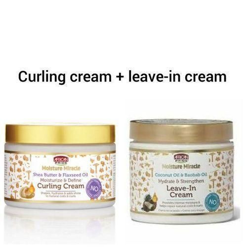 AFRICAN PRIDE Moisture Miracle Curling Cream + Leave-in Cream