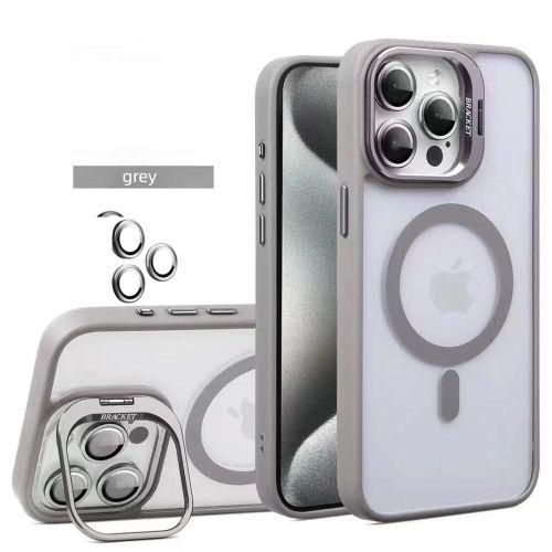 Magnetic phone case for iPhone 14 pro Case, Full-Body Shockproof MagSafe Case, Built-in Stash Stand, 1 Set of Individual Lens Protectors
